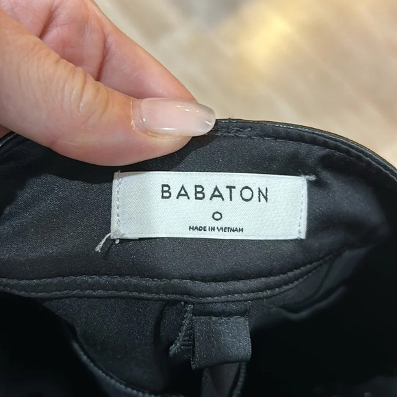 Babaton Command High Waisted Vegan Leather Pant Black - Picture 5 of 9